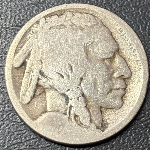 1919-S Buffalo Nickel • Good • San Francisco Mint • Date Restored • 5C Vintage