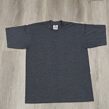 Pro Club Heavyweight Men's T-Shirt Dark Gray Crew Neck Jersey Short Sleeve L