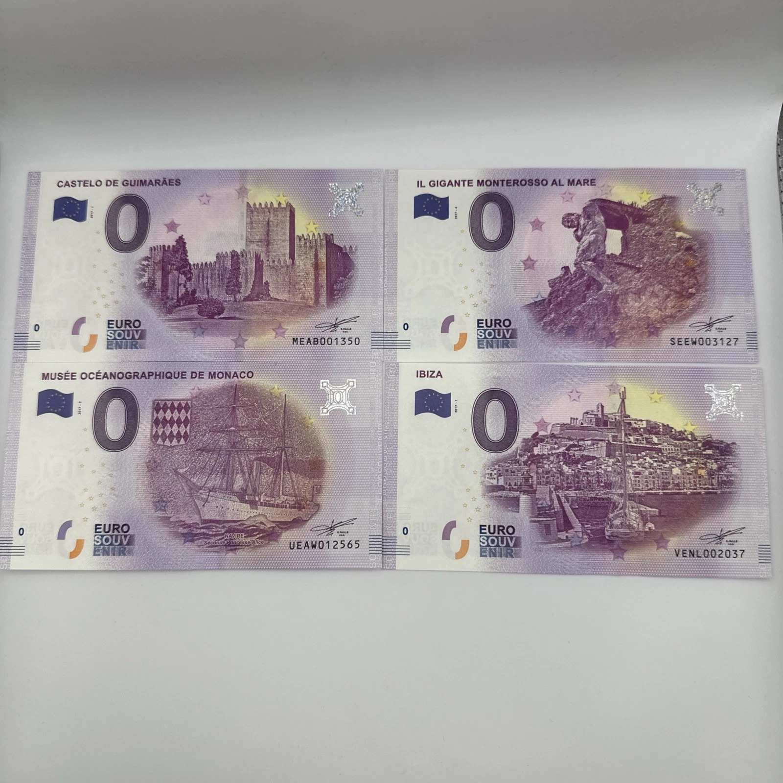 Billet Zéro 0 € Euro Touristique / Souvenir 2017
