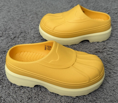 Sorel Caribou Clog Yellow Ivory Waterproof Slip-Ons Mule Shoes Women's Size 7