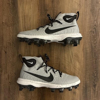 Nike Alpha Huarache NXT MCS Grey Black Men Size 9 Baseball Cleats