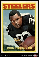 1972 Topps #77 John Fuqua Steelers Morgan St 5 - EX