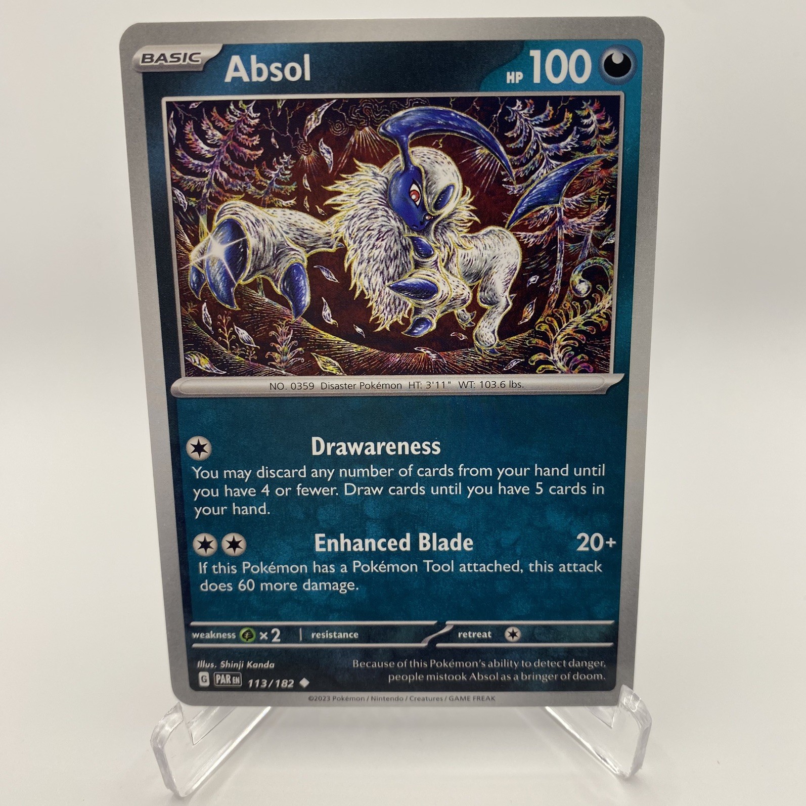 Absol 113/182  Uncommon NM Paradox Rift Pokemon Card TCG