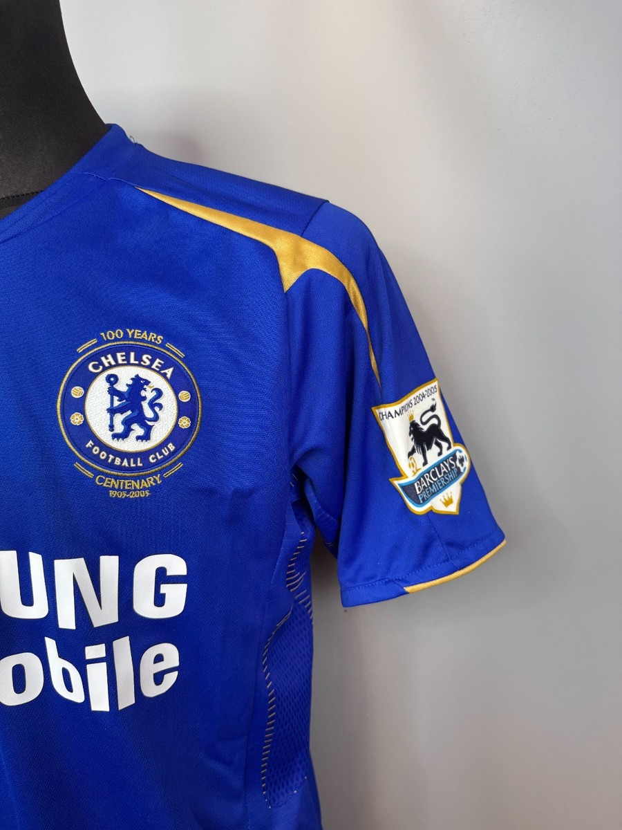 CHELSEA 2005 2006 DROGBA HOME SHIRT CENTENARY FOOTBALL SOCCER