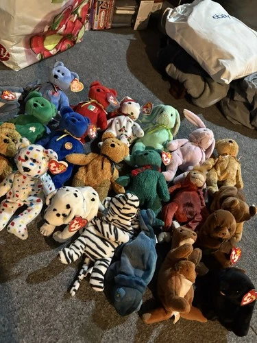 Ty Vintage Beanie Baby Lot of 1990s 2000s for sale rare Mistakes 28 total