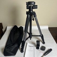 CAMBOFOTO 74 Camera Tripod, Porfessional Aluminum Heavy Duty Tripod Stand