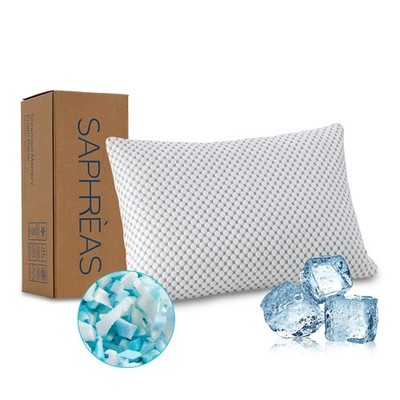 Cooling Bed Pillows Standard for Sleeping, Luxury Hotel Shredded Memory Foam ...