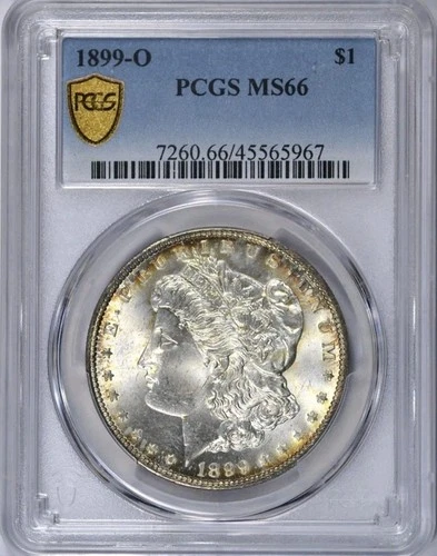 1899 O Morgan Silver Dollar PCGS MS66. Very Sharp And Attractive Coin.