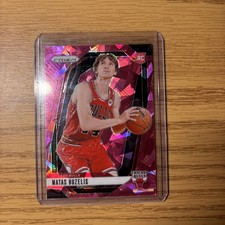 2024-25 NBA PRIZM CRACKED ICE PINK PRIZM MATAS BUZELIS BULLS ROOKIE #252