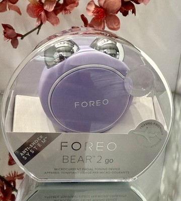 FOREO BEAR 2 Smart Microcurrent Facial Toning Device PURPLE AUTHENTIC NEW