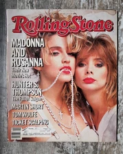VINTAGE ROLLING STONE MAGAZINE MADONNA AND ROSANNA MAY 9, 1985