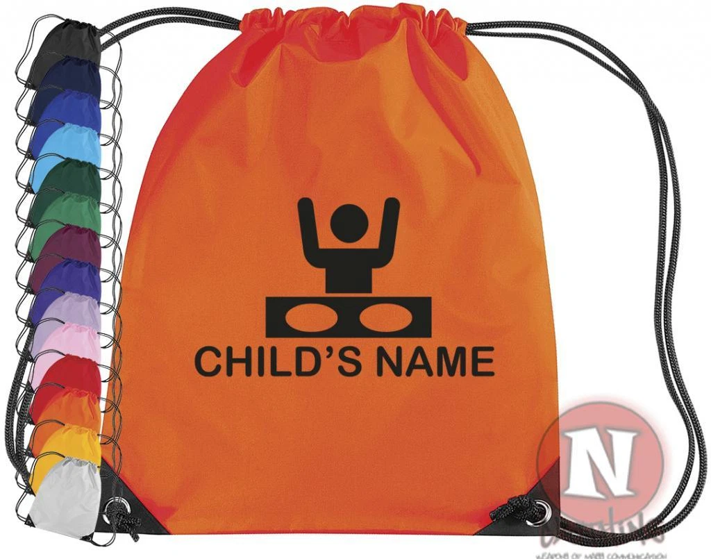 Personnalisé Dj SPORTS Kit Sac. Cordon Eps École - Add Enfant Nom