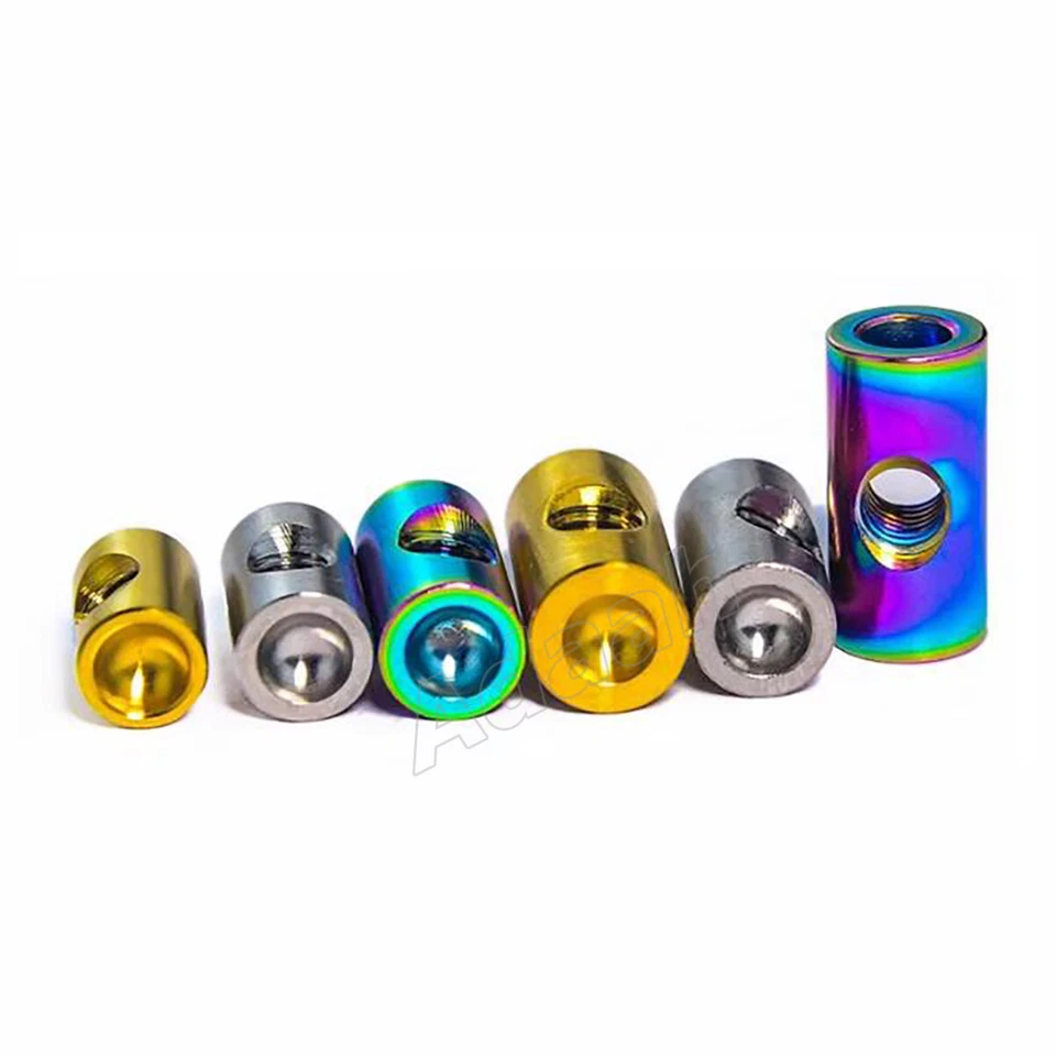 M5 M6 Titanium Barrel Nuts Centre Thread Fixing Cylinder Nut for Motorcycle Bike - Image 4 of 4