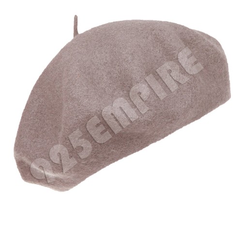 Para mujer Boina Francesa Sombrero Color Liso 100% Lana Clásico Tradicional Gorra - Imagen 14 de 28