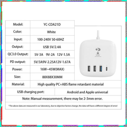 Fast Charging station USB hub outputs 5V/3.2A multi-port travel charging - Picture 8 of 12