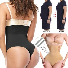 High Waist Cincher Girdle Body Shaper Underwear Tummy Control Thong Shapewear