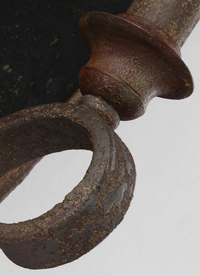 Feiss WB1780WI DeWitt Weathered Iron French Provincial Influen Light Wall Sconce - Image 2 of 3