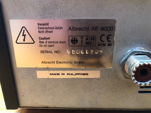 ALBRECHT AE 8000 -GEPRÜFT- Heimstation incl. Mikrofon MB+4S Funkgerät CB Funk - Zdjęcie 13 z 23