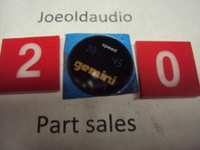 Gemini Turntable XL-DD20 Speed Indicator LOGO. Tested. Parting Out XL-DD20