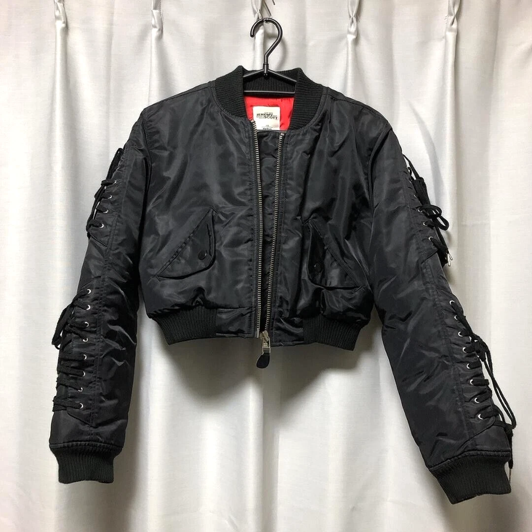 Adidas originals cropped bomber jacket hotsell in black