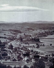 Das Tal bei Neukirch an der Katzbach/Nowy Kościół (Schlesien) 1936