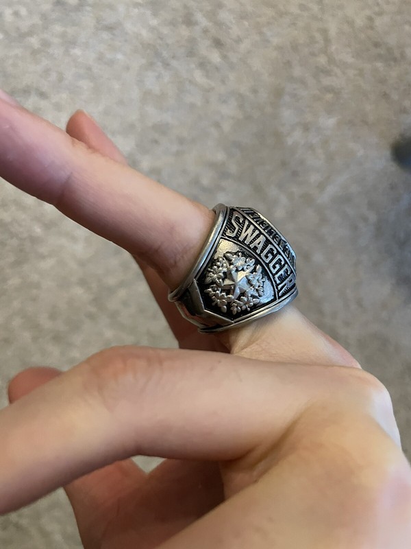 Used swagger silver ring