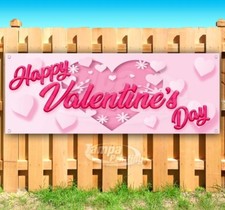HAPPY VALENTINE'S DAY Advertising Vinyl Banner Flag Sign Many Sizes