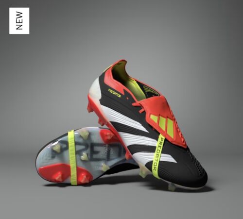 Adidas Predator Elite FT Firm Ground Boots Black / Red size UK 11 BRAND NEW