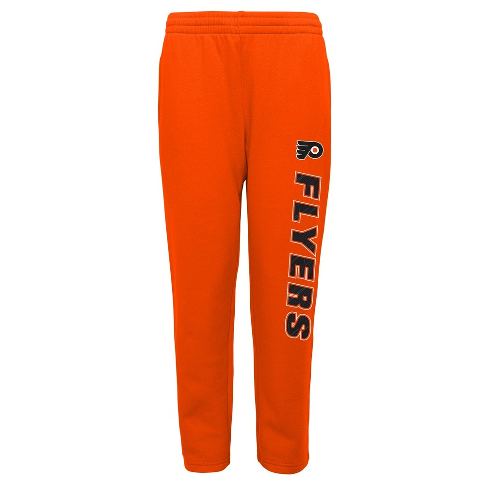Outerstuff Philadelphia Flyers NHL Youth (8-20) Post Game Fleece Pant, Orange