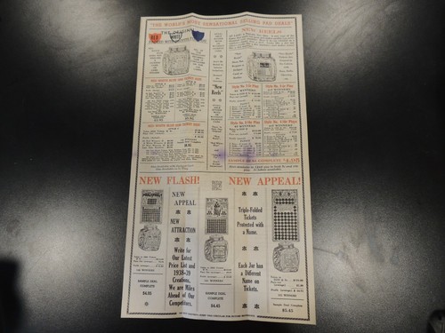 Monarch Coin Machine Company Chicago Illinois Jar Game Sensation 1938 Adv. - Bild 3 von 9