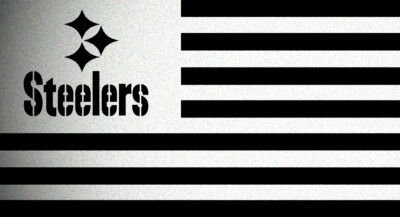 horizontal pittsburgh steelers flag stencil mylar football sport flags