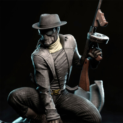 1/4 54cm Spiider noir 3D print figure Model Kit Unpainted Unassembled GK