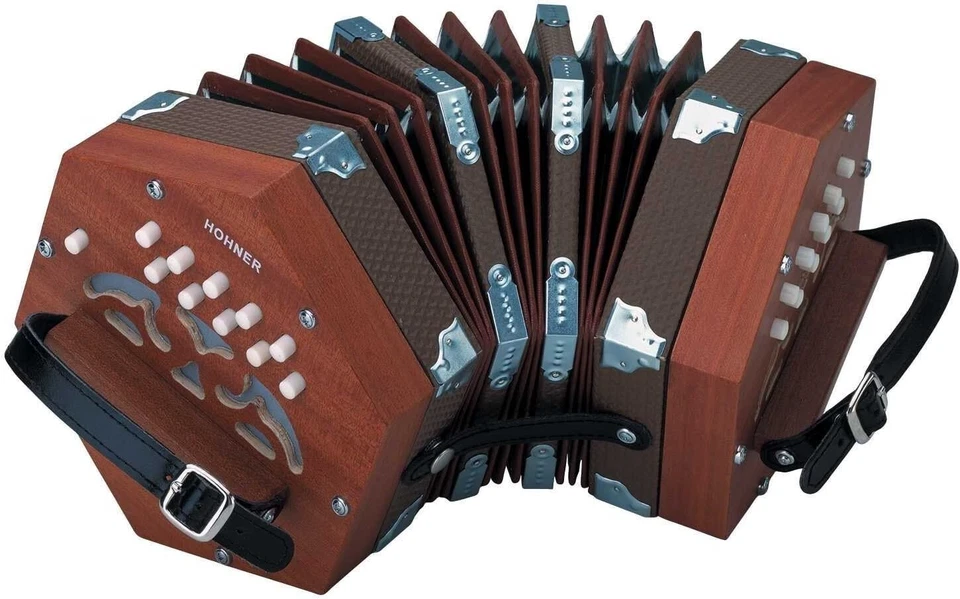 Concertina compacta de 49 teclas con bolsa de concierto - Diseño ligero de madera para músicos Foto 3 de 4