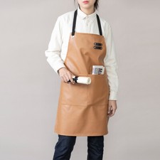 Barber Aprons for Men Woman Leather Hairstylist Multi-use Adjustable with Pocket