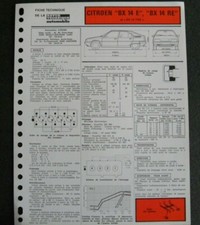 Revue technique Citroen BX
