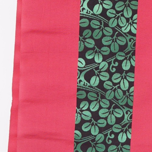 Kimono Japanese Antique Obi belt Leaf pattern in the center 400cm x 30cm - Picture 7 of 10