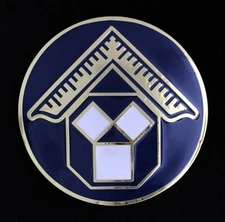 Masonic Pennsylvania Past Master Car Auto Emblem (Dark Blue) PMPA-AE