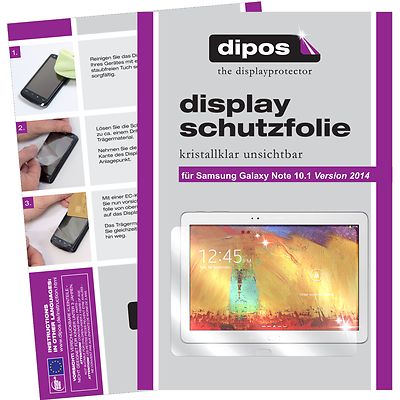 2x Schutzfolie für Samsung Galaxy Note 10.1 (2014)  klar Display Folie