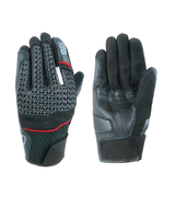 Motorradhandschuhe Sommerlager Stoff Mad Man OJ Schwarz Rot Mit Schutz TG Xxxl