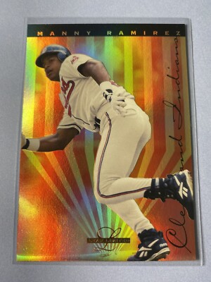 MANNY RAMIREZ 1995 Leaf Limited Gold Prism Foil #23 Cleveland Indians Guardians