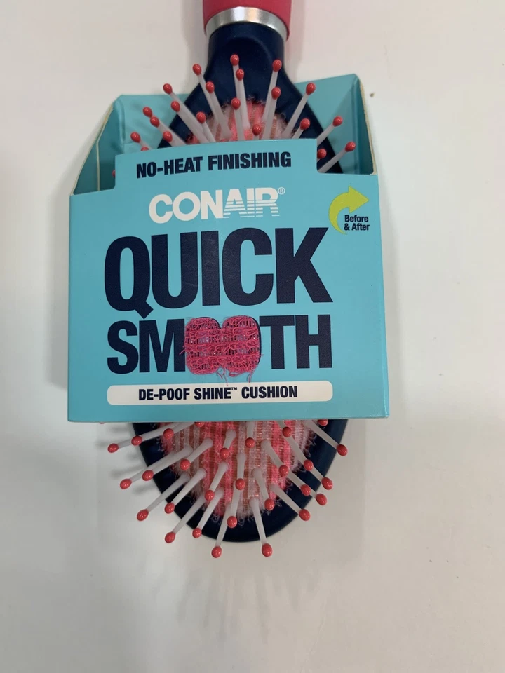 Conair Quick Smooth De-Poof Shine Cushion No-Heat Finishing Brush - Image 2 of 4