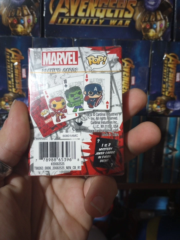 Funko Pop Marvel Tarjetas de Juego Cómics Vengadores Capitán América Iron Man Hulk Nuevo Foto 2 de 4