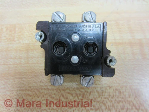 Cutler Hammer 10250T1 Contact Block 10250T/91000T 2 N.C.