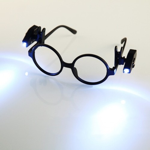 2x Glasses Reading Lamp- Angle Adjustable Flexible Book Reading Light LED Light - Afbeelding 4 van 8