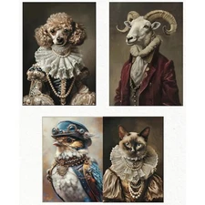 Exclusive Lords And Ladies Wild A3 Fiber Decoupage Papers 3 Pack Limited Edition