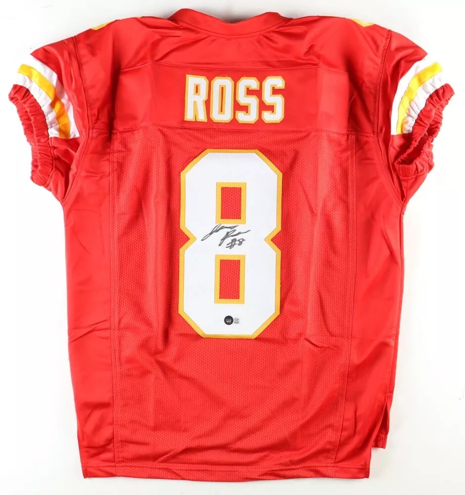 Justyn Ross Signed Kansas City Chiefs Pro Cut Jersey Beckett COA