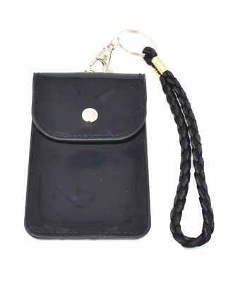 Porta Badge,2 Pezzi Porta Badge Verticale In Pelle,ID Badge Holder - Foto 4