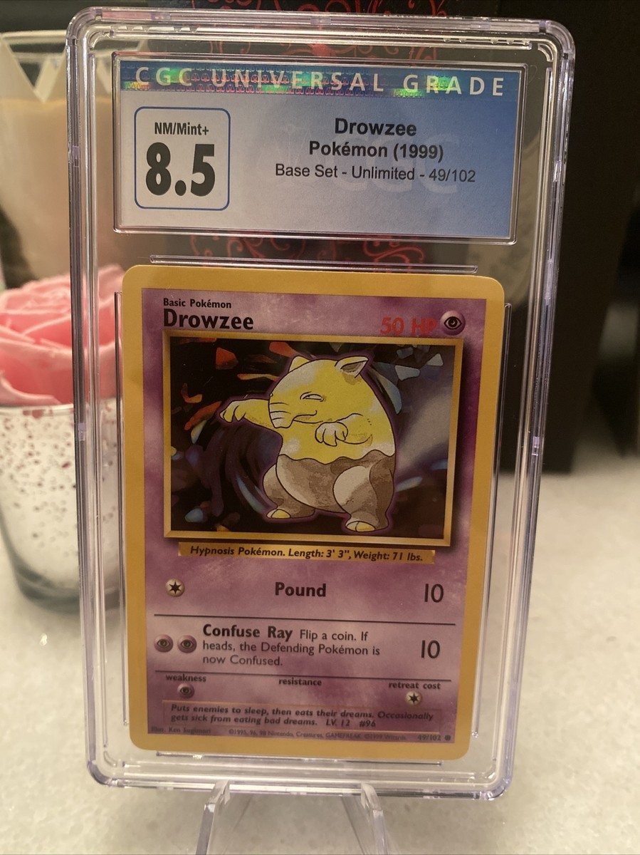 Pokemon Card 1999 Base Set Drowzee 49/102 CGC 8.5 NM/Mint+ | eBay