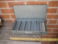 Vintage 35-mm Slide NIELSEN Metal Box Tray File Case Holder Storage USA