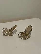 2 VTG DOLLHOUSE MINIATURES ROCKERS  MINT, SEALED,  WHAT STORES CALL A "COME ON"